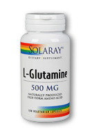Solaray - L-Glutamine, Free Form 500 mg 100 Veg Cap