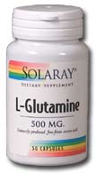 Solaray - L-Glutamine, Free Form 500 mg 50 Veg Cap
