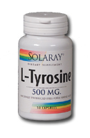 Solaray - L-Tyrosine, Free Form 500 mg 100 Veg Cap
