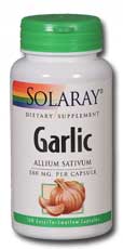 Solaray - Garlic Bulb 500 mg 100 Veg Cap