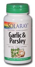 Solaray - Garlic Bulb & Parsley Leaf 530 mg 100 Veg Cap