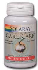 Solaray GarliCare Plus Red Yeast Rice 350/600mg 60 Cap