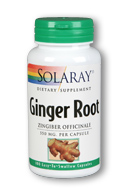 Solaray - Ginger Root 550 mg 100 Veg Cap