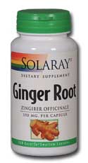 Solaray - Ginger Root 550 mg 180 Veg Cap