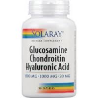 Solaray - Glucosamine & Chondroitin with Hyaluronic Acid 90 Veg Cap