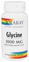 Solaray - Glycine, Free Form 1000 mg 60 Veg Cap