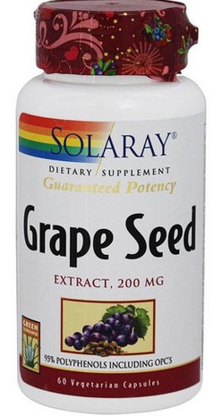 Solaray - Grape Seed Extract 200 mg 60 Veg Cap