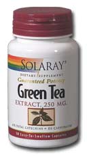 Solaray - Green Tea Leaf Extract 250 mg 30 Veg Cap