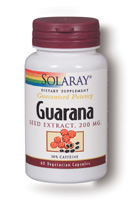 Solaray - Guarana Seed Extract 200 mg 60 Veg Cap