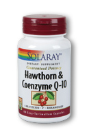 Solaray - Hawthorn Berry Extract & CoQ-10, Two Daily 600 mg 60 Veg Cap