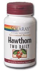 Solaray - Hawthorn Aerial Extract, Two Daily 300 mg 60 Veg Cap