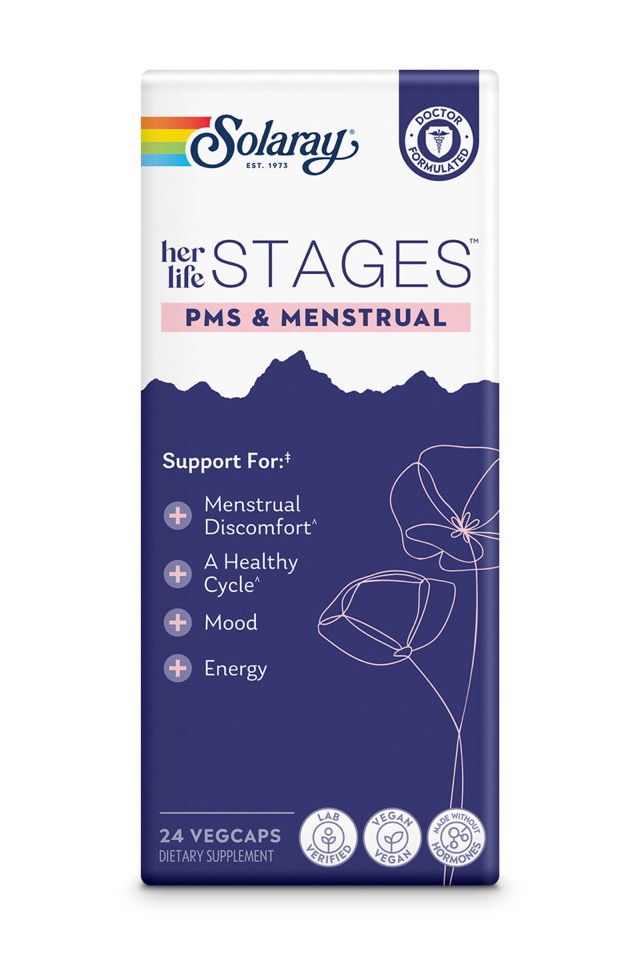 Solaray - Her Life Stages PMS & Menstrual 24 Veg Capsule