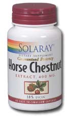 Solaray - Horse Chestnut Seed Extract 400 mg 60 Veg Cap
