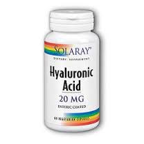 Solaray Hyaluronic Acid 20mg 60 Vcp