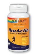 Solaray - IbuActin, Comfort Formula 60 Veg Cap
