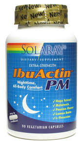 Solaray - IbuActin PM, Comfort Formula 90 Veg Cap-UNAVAILABLE