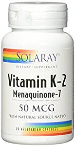 Solaray - Vitamin K-2, MK-7 50 mcg 60 Veg Cap