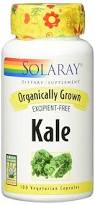 Solaray - Organically Grown Kale Leaf 440 mg 100 Veg Cap