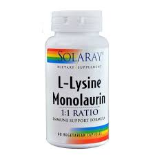 Solaray - L-Lysine Monolaurin 1:1 Ratio 60 Veg Cap