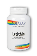 Solaray - Lecithin, Oil Free 1000 mg 100 Caps-UNAVAILABLE