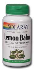 Solaray - Lemon Balm Aerial 475 mg 100 Veg Cap