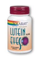 Solaray - Lutein Eyes 18, Triple Strength 18 mg 30 Veg Cap