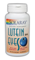 Solaray - Lutein Eyes 18, Triple Strength 18 mg 30 Chewable-OUT OF STOCK