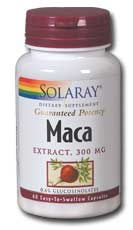 Solaray - Maca Root Extract 300 mg 60 Veg Cap