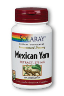 Solaray - Wild Yam Root Extract 275 mg 60 Veg Cap