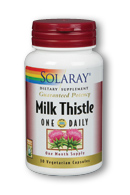 Solaray - Milk Thistle Seed Extract, One Daily 350 mg 30 Veg Cap