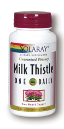 Solaray - Milk Thistle Seed Extract, One Daily 350 mg 60 Veg Cap