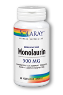 Solaray - Monolaurin, Immune System Support 500 mg 60 Veg Cap