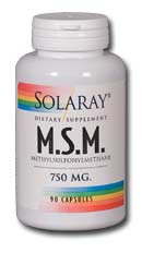 Solaray - MSM 750 mg 180 Veg Cap