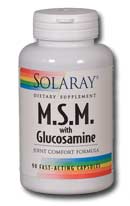 Solaray - MSM & Glucosamine 90 Veg Cap