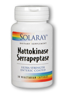 Solaray - Nattokinase & Serrapeptase 30 Veg Cap
