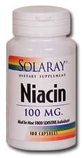 Solaray - Niacin 100 mg 100 Veg Cap