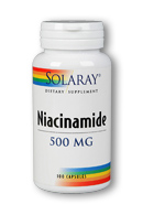 Solaray - Niacinamide 500 mg 100 Veg Cap