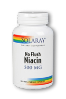 Solaray - Niacin, No Flush 500 mg 100 Veg Cap