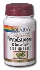 Solaray - PhytoEstrogen with Grapefruit, One Daily 30 Capsule