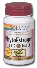 Solaray - PhytoEstrogen, One Daily 30 Veg Cap