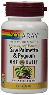 Solaray - Pygeum Bark & Saw Palmetto Berry Extracts, One Daily 30 Softgel