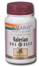 Solaray - Valerian Root Extract, One Daily 300 mg 30 Veg Cap