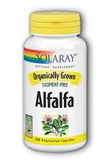 Solaray - Organically Grown Alfalfa Leaf 430 mg 100 Veg Cap