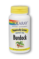 Solaray - Organically Grown Burdock Root 485 mg 100 Veg Cap