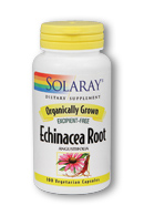 Solaray - Organically Grown Echinacea Angustifolia Root 450 mg 100 Veg Cap