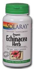 Solaray - Echinacea Purpurea Aerial 380 mg 100 Veg Cap