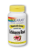 Solaray - Organically Grown Echinacea Purpurea Root 450 mg 100 Veg Cap