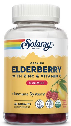 Solaray - Organic Elderberry Gummy Organic Elderberry Gummy 60 Count
