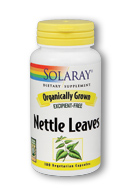 Solaray - Organically Grown Nettle Leaf 450 mg 100 Veg Cap
