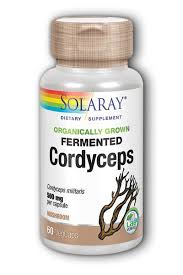 Solaray - Organically Grown Fermented Cordyceps Mushroom 500 mg 60 Veg Cap